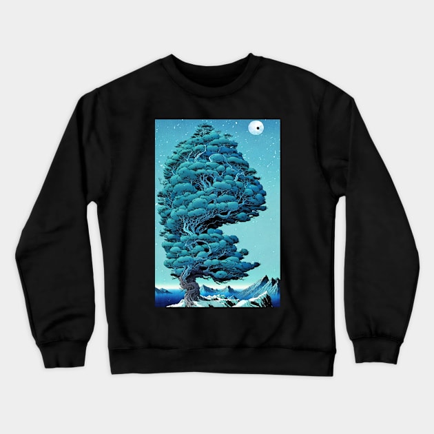 Colossal Whimsical Tree Crewneck Sweatshirt by Trip Tank